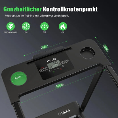 3-in-1 Folding Under Desk Treadmill for Home Use - 2.5HP Smart Walking Pad with APP Integration and LED Display